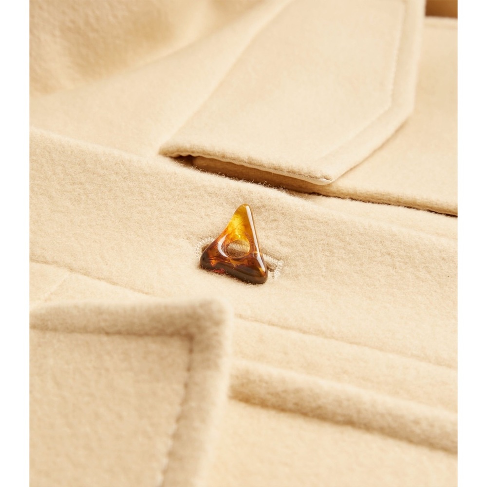 Aeron Richmond Wool Belted Shirt Jacket NWT 6 US / 38 EU Cream - Picture 10 of 11